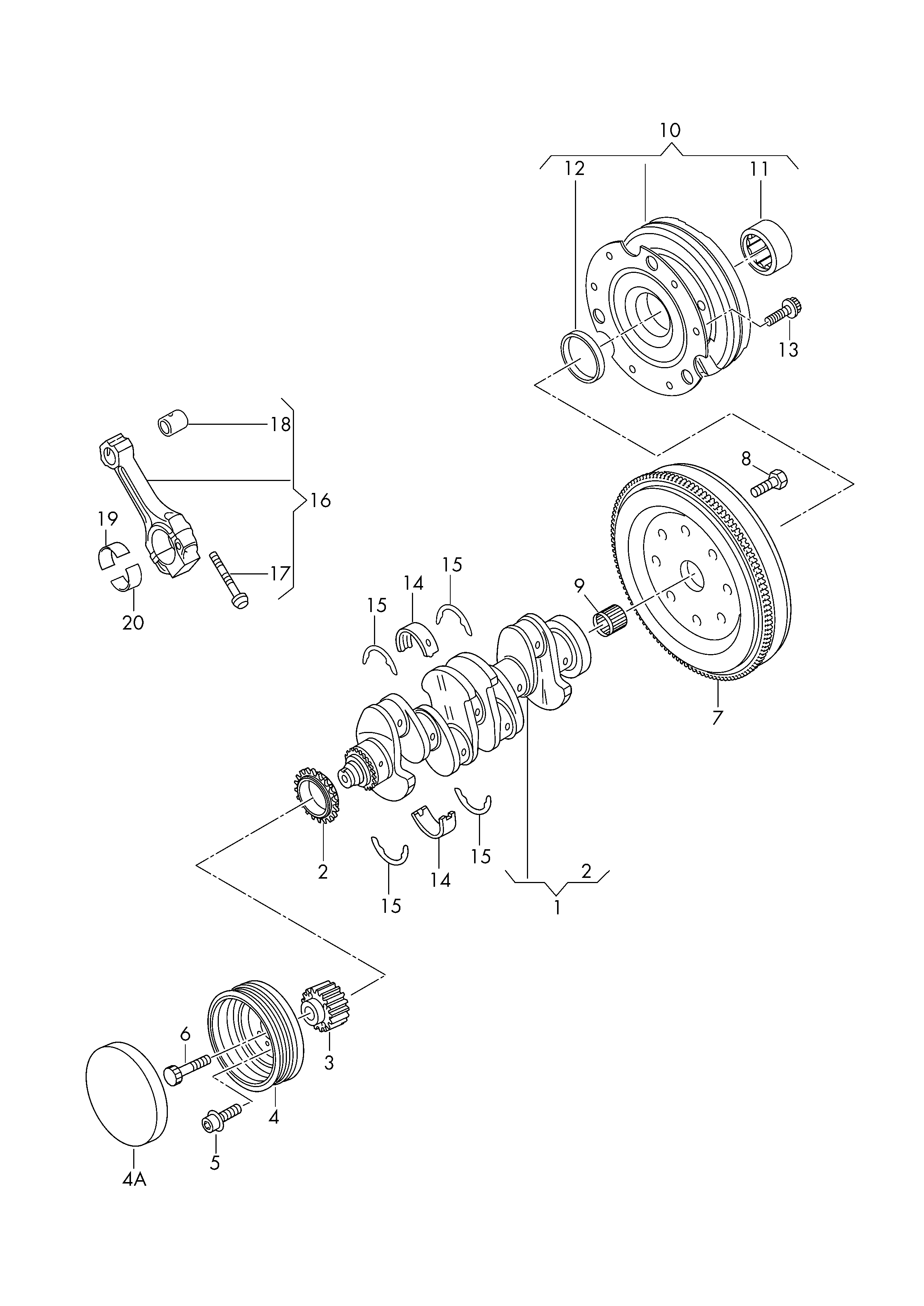 VW 03L 105 251 - Belt Pulley, crankshaft www.parts5.com