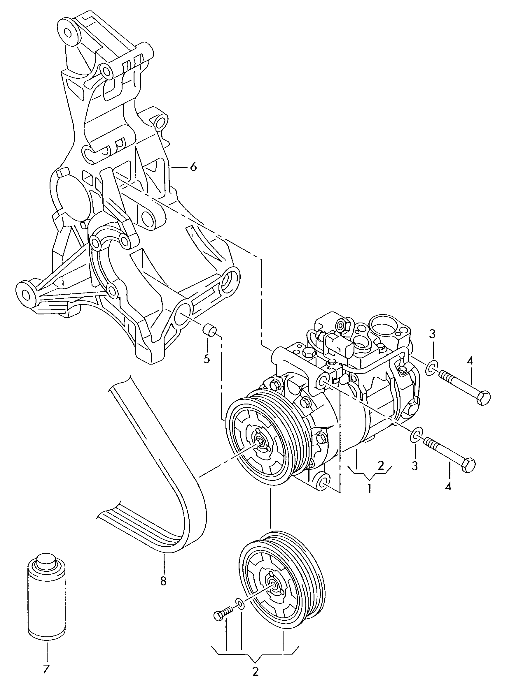 Seat 4F0 260 805 AP - Kompresor, klimtatska naprava www.parts5.com