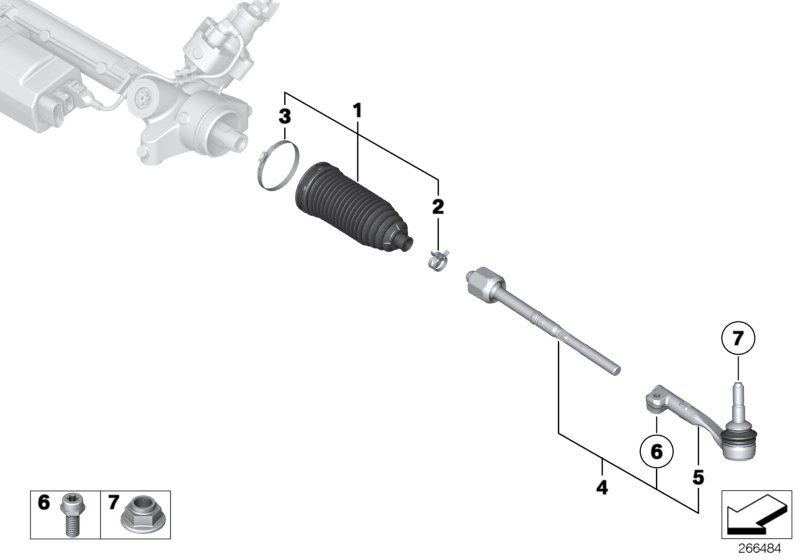 BMW 32106865426 - Комплект пыльника, рулевое управление www.parts5.com