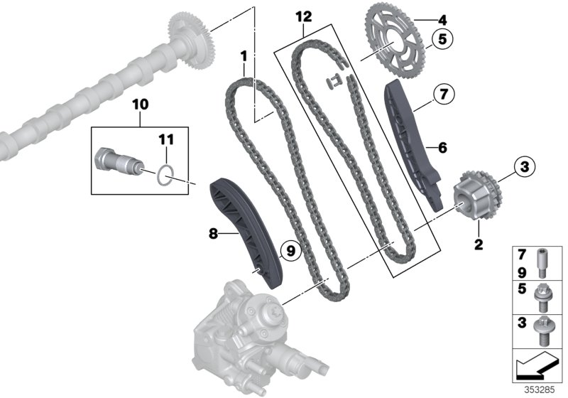 Mini 11 31 8 586 699 - Zatezač, pogonski lanac www.parts5.com