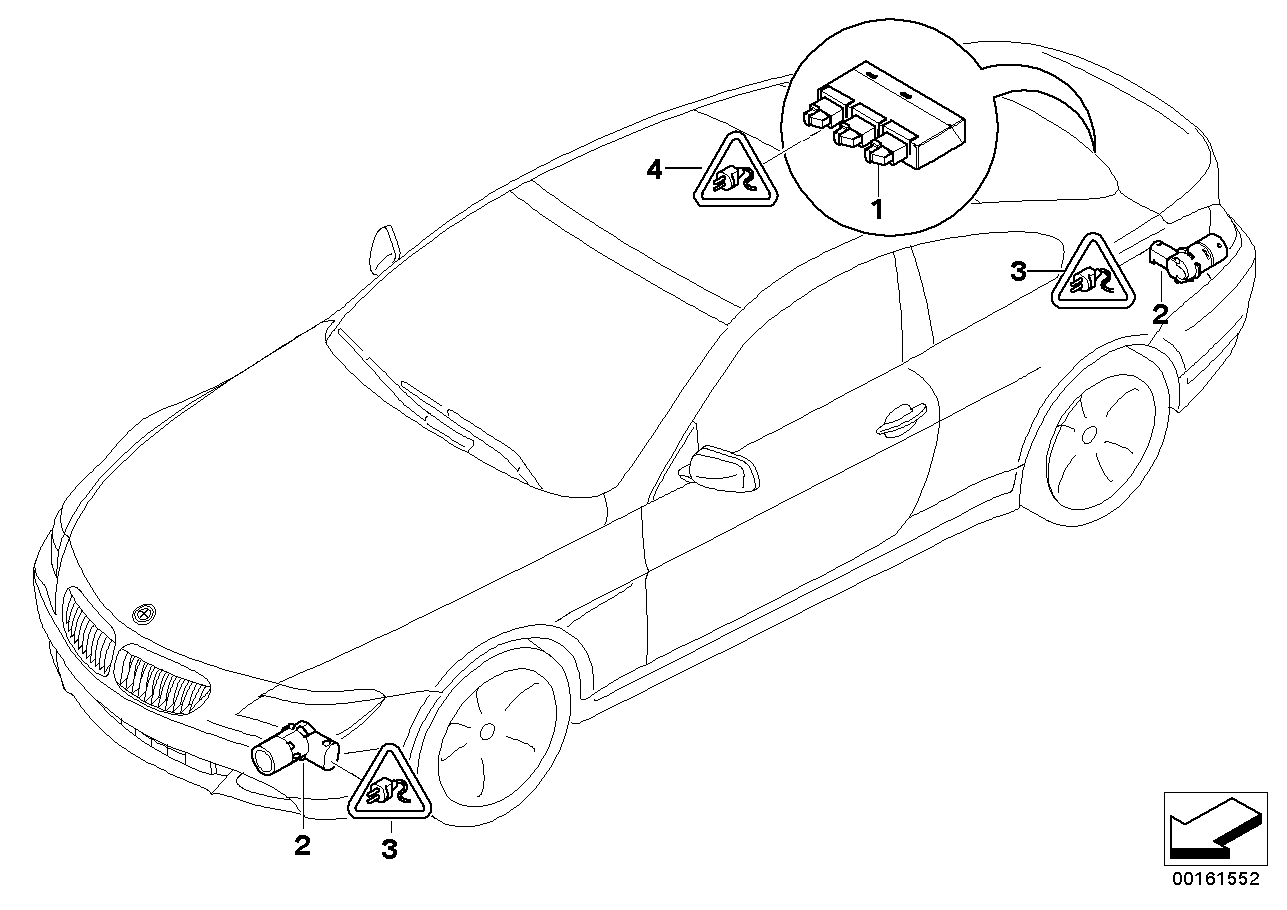 BMW 66 20 2 180 149 - Sensor, ajutor parcare www.parts5.com