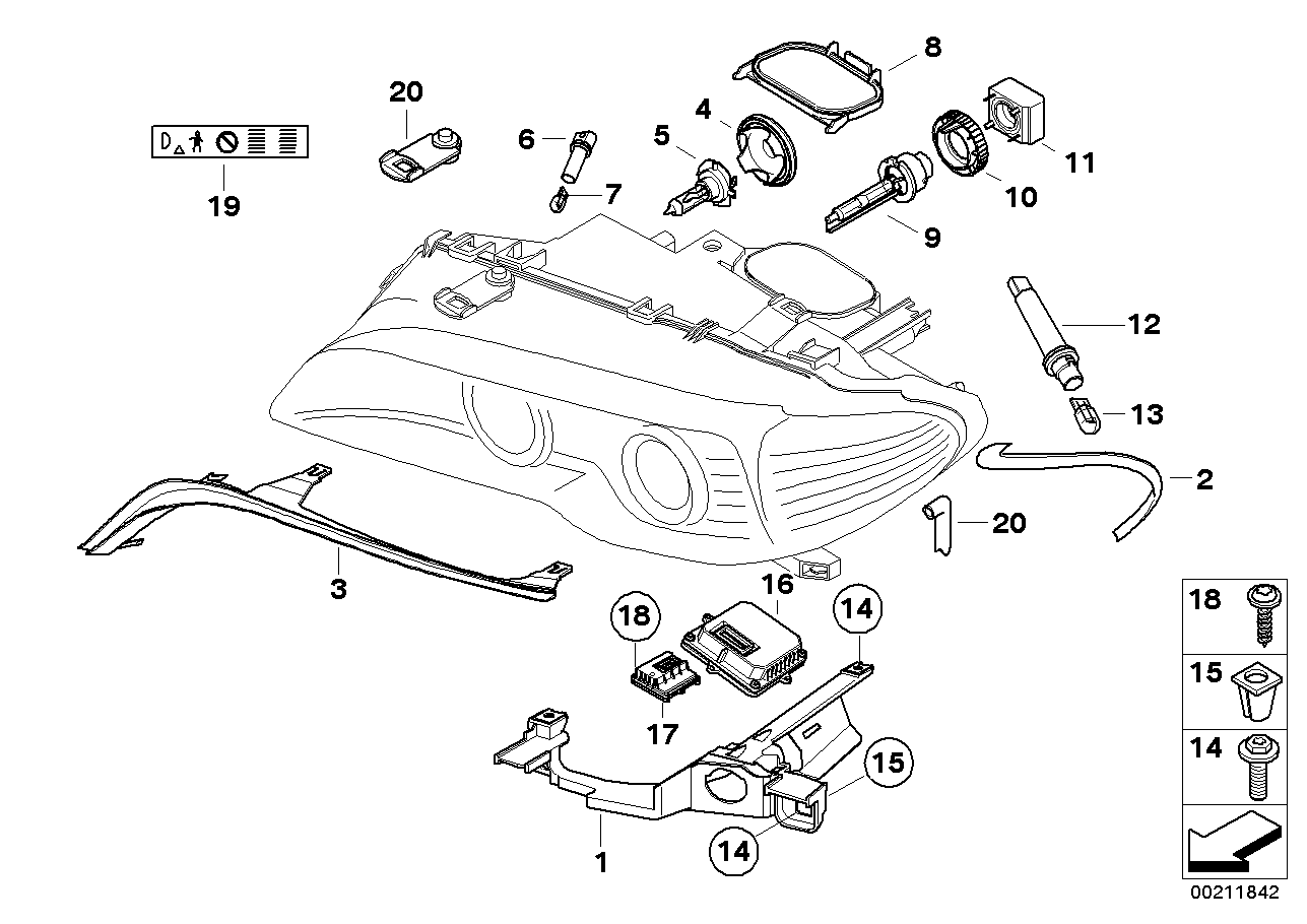 BMW 63 12 6 919 886 - Ignitor, gas discharge lamp www.parts5.com