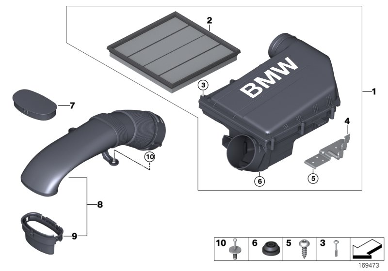 BMW 13717571345 - Air Filter www.parts5.com