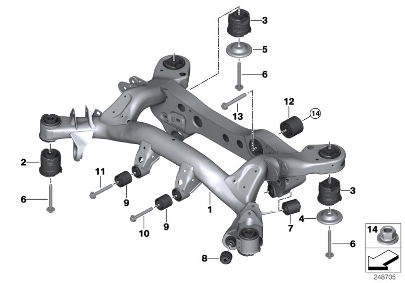 BMW 33 32 6 770 829 - Suspensión, Brazo oscilante parts5.com