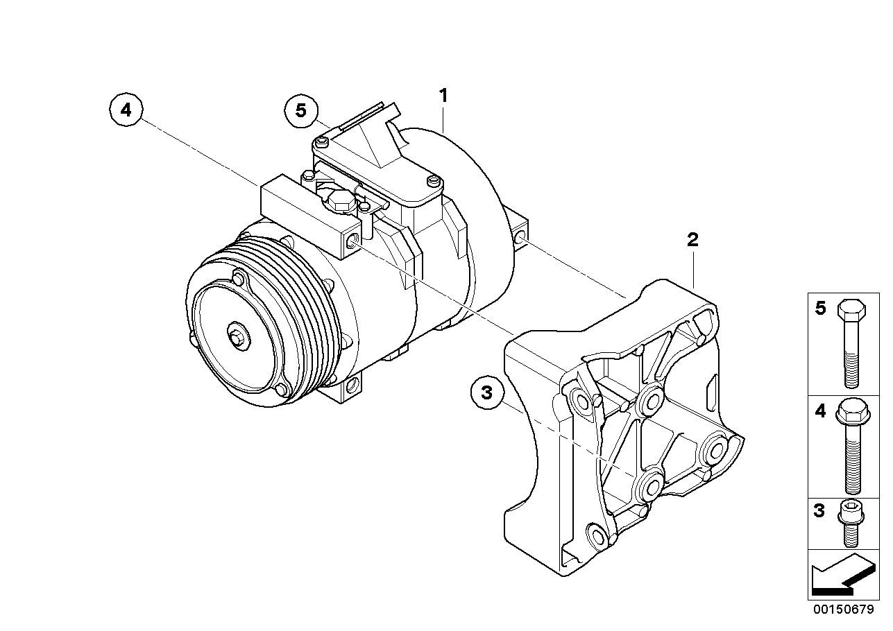 BMW 64 52 6 950 152 - Compressor, air conditioning parts5.com