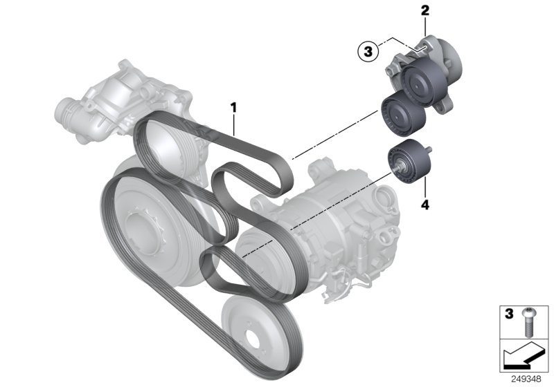 BMW 11 28 8 570 646 - Curea transmisie cu caneluri www.parts5.com