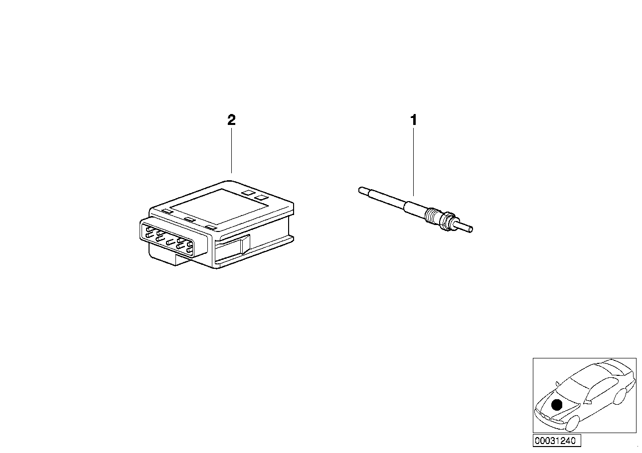 BMW 12 23 22 48 422 - Glow Plug www.parts5.com