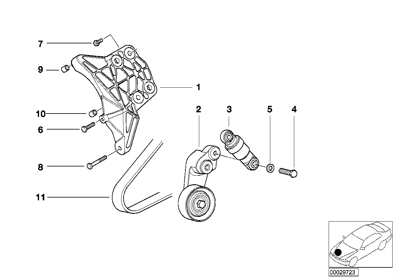 BMW 64 55 2 248 190 - Пистов ремък www.parts5.com