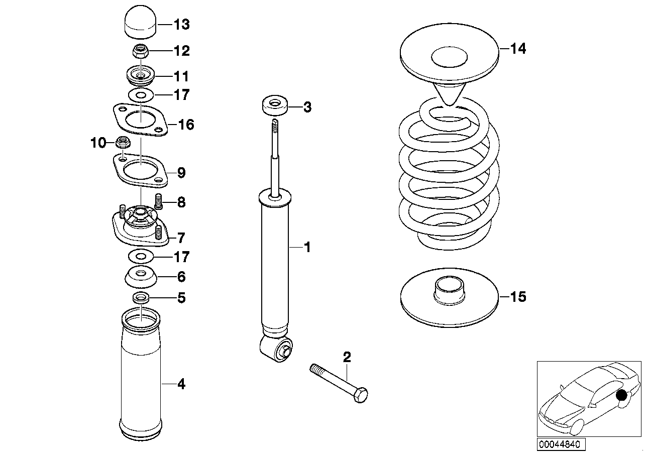 BMW 33 52 1 137 972 - Potporni ležaj opružne noge www.parts5.com