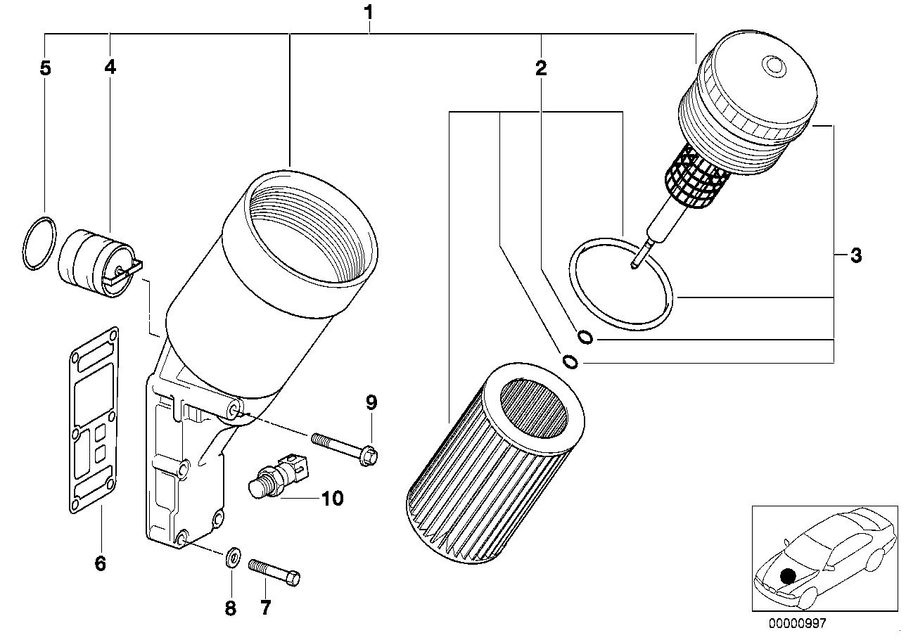 BMW 12 61 2 367 061 - Sender Unit, oil pressure parts5.com