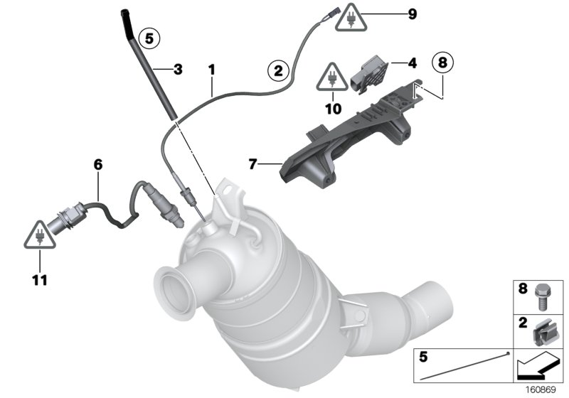 BMW Motorcycles 13 62 7 804 369 - Sonda Lambda parts5.com