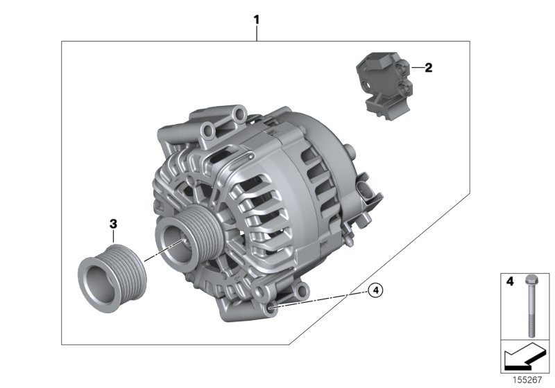 BMW 12317550469 - Generator / Alternator www.parts5.com