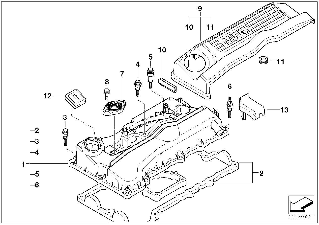 BMW 11 12 8 655 331 - Uzávěr, plnicí hrdlo olejové nádrže www.parts5.com