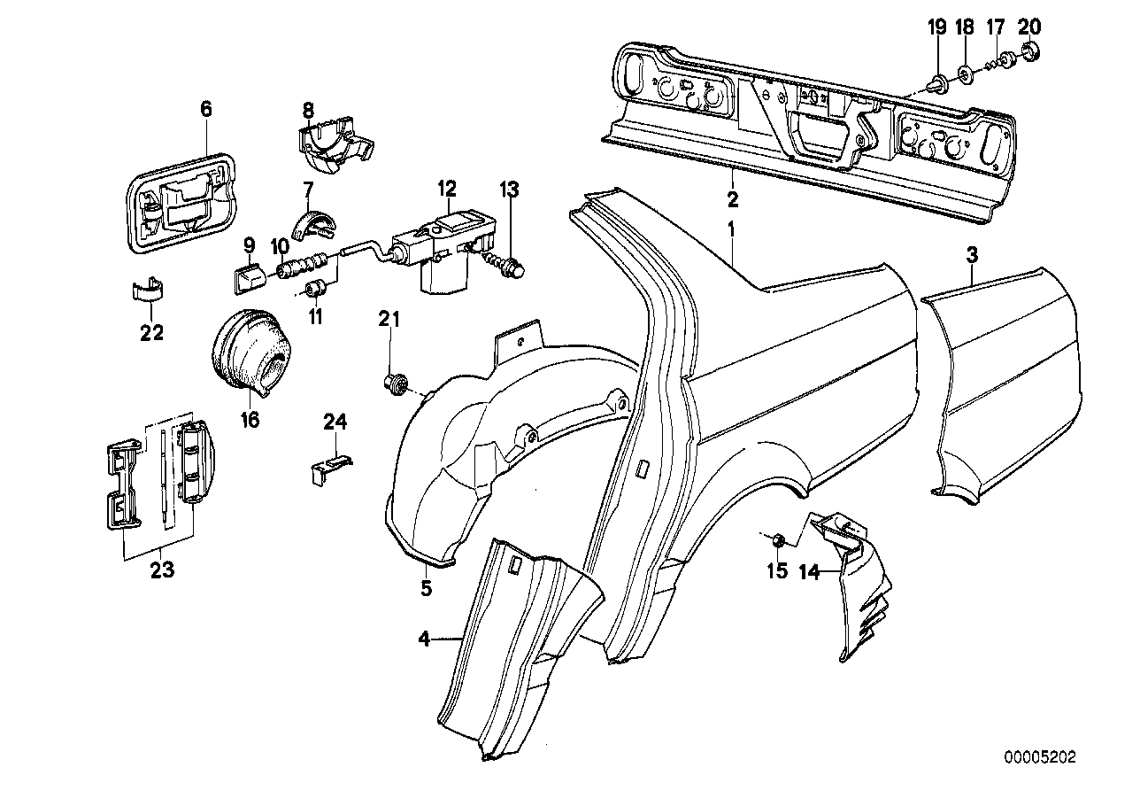 BMW 51268350182 - Control, actuator, central locking system www.parts5.com