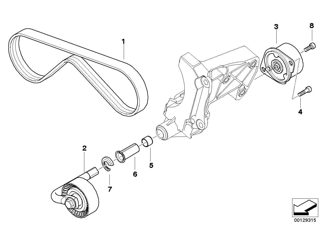 BMW 64 55 7 793 608 - Keilrippenriemen www.parts5.com