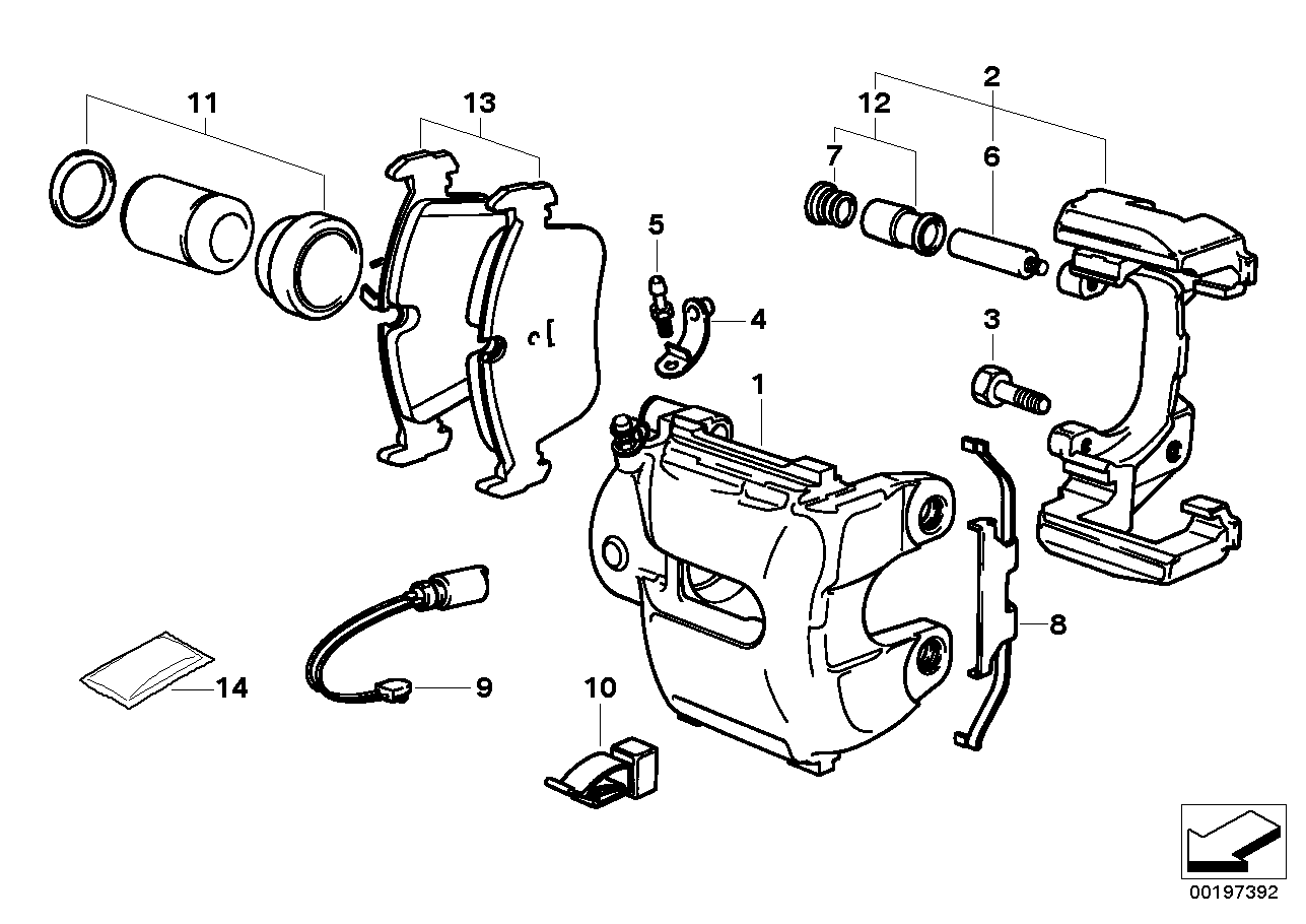 BMW 34116761242 - Комплект спирачно феродо, дискови спирачки www.parts5.com