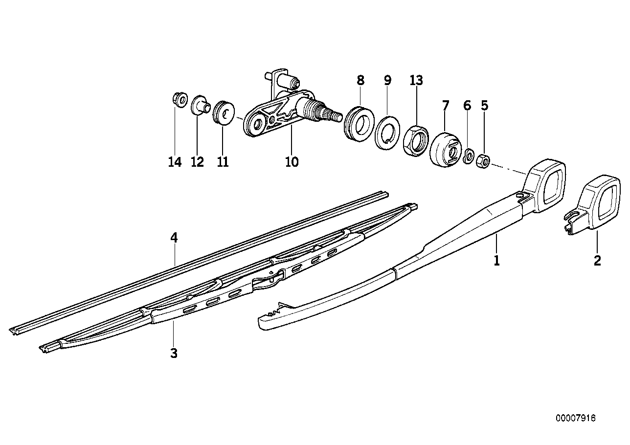 BMW 61 62 7 074 477 - Lamela stergator www.parts5.com