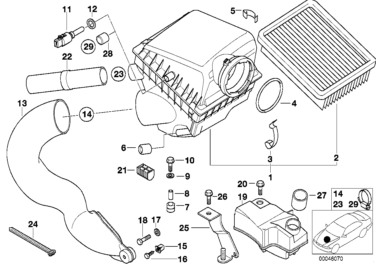 BMW 13721433933 - Φίλτρο αέρα www.parts5.com