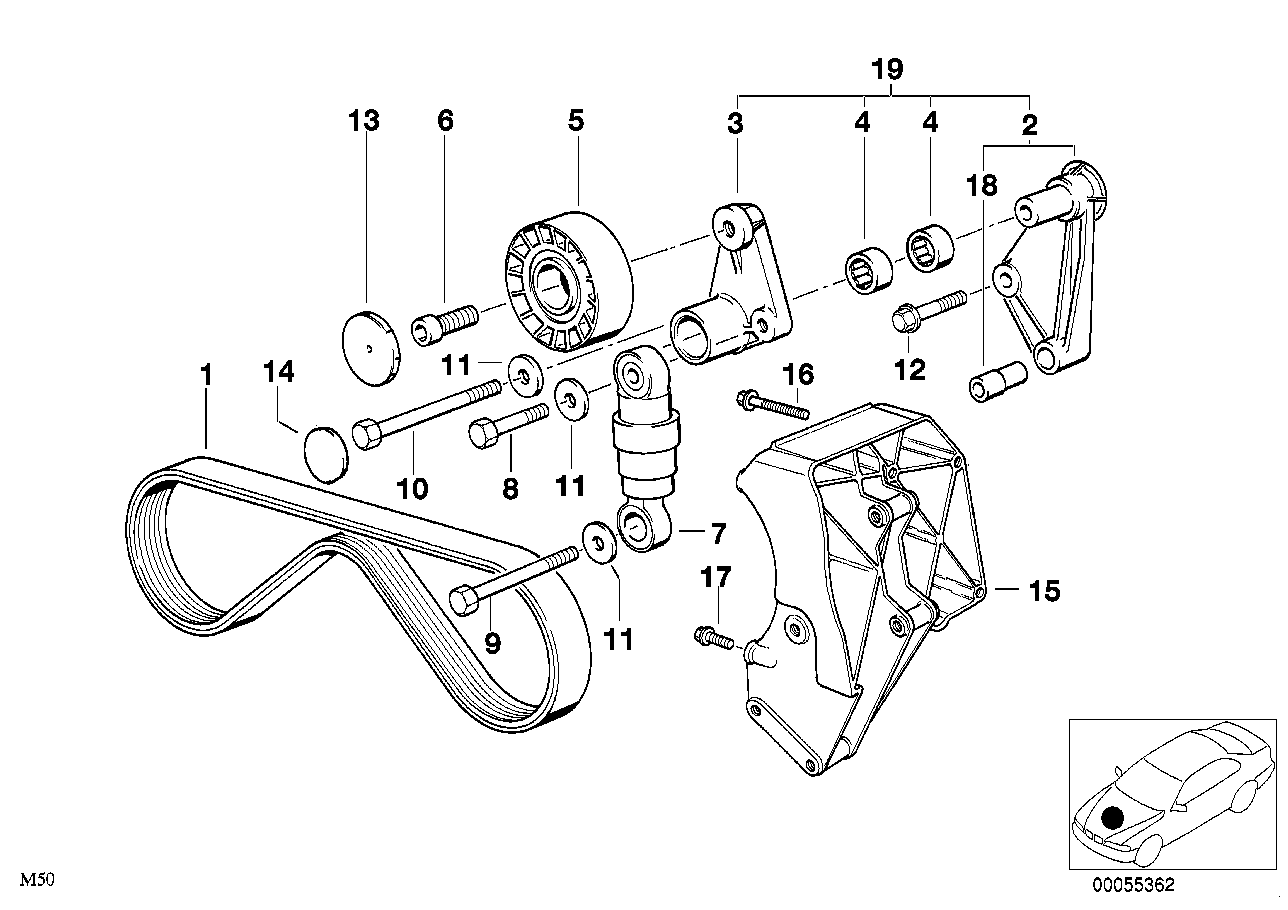 BMW 11 28 1 717 210 - Värinänvaimennin, moniurahihna www.parts5.com