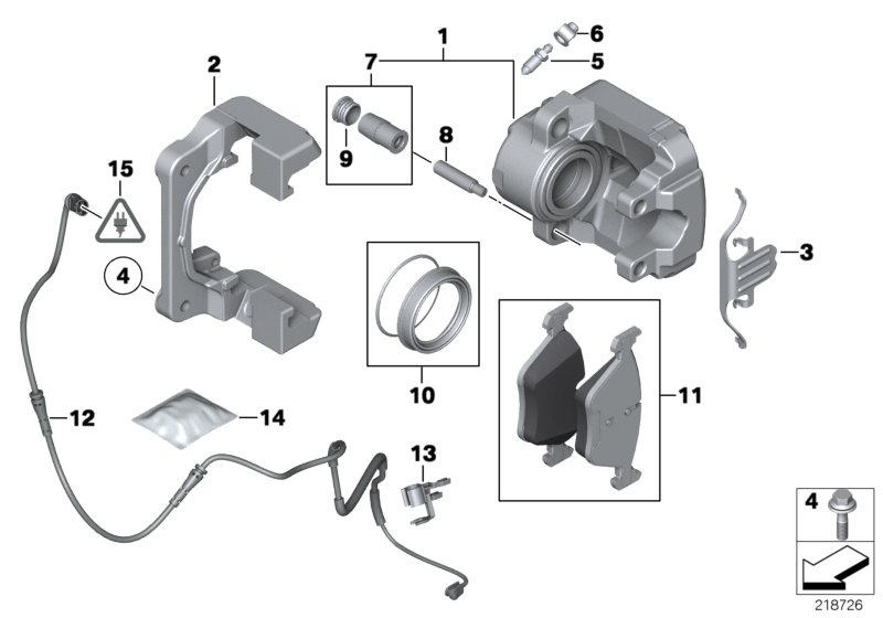 BMW 34 11 6 786 817 - Тормозной суппорт www.parts5.com