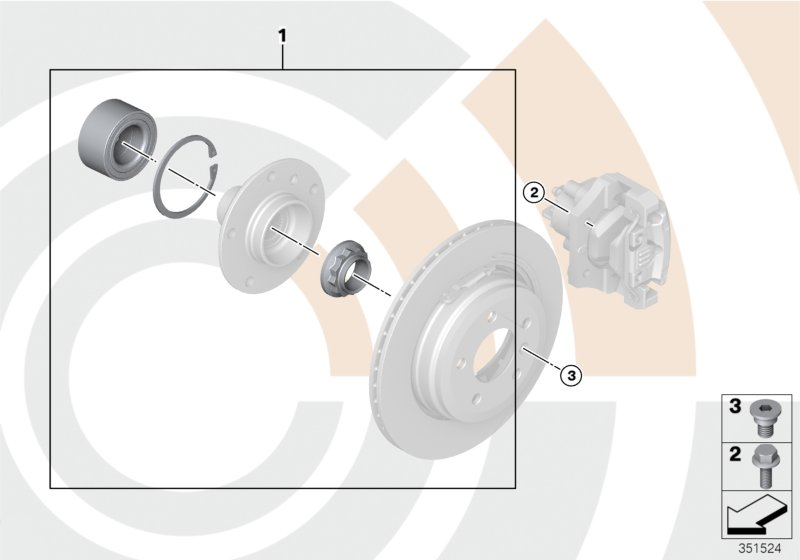 BMW 33 41 2 220 987 - Set rulment roata www.parts5.com