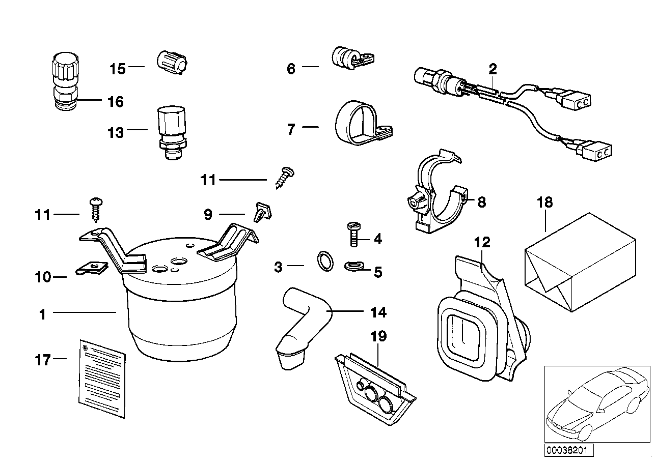 BMW 64 53 8 372 977 - Dryer, air conditioning parts5.com