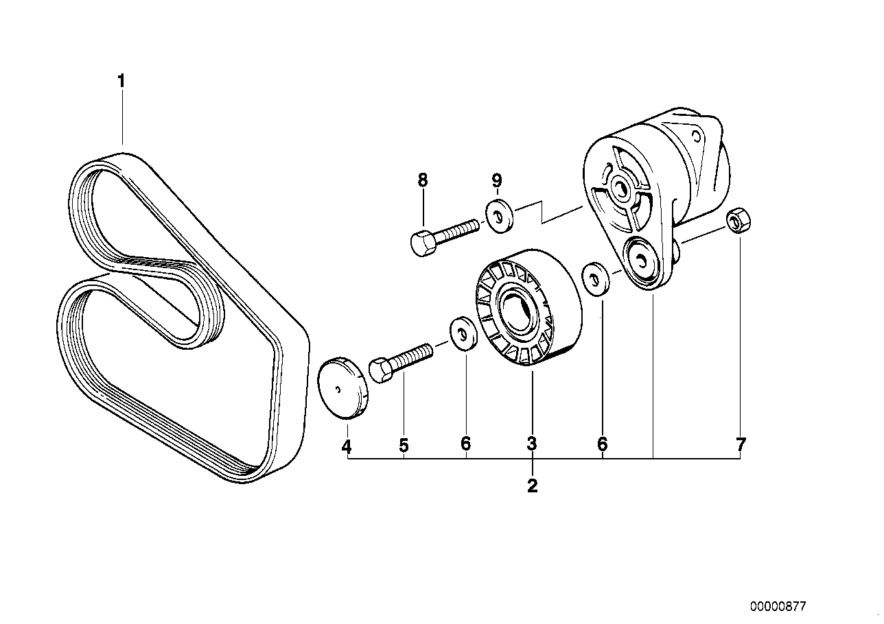 BMW 11287636378 - Courroie trapézoïdale à nervures www.parts5.com