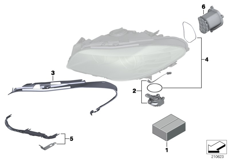 BMW 63 11 7 271 901 - Kit de reparat faruri principale www.parts5.com