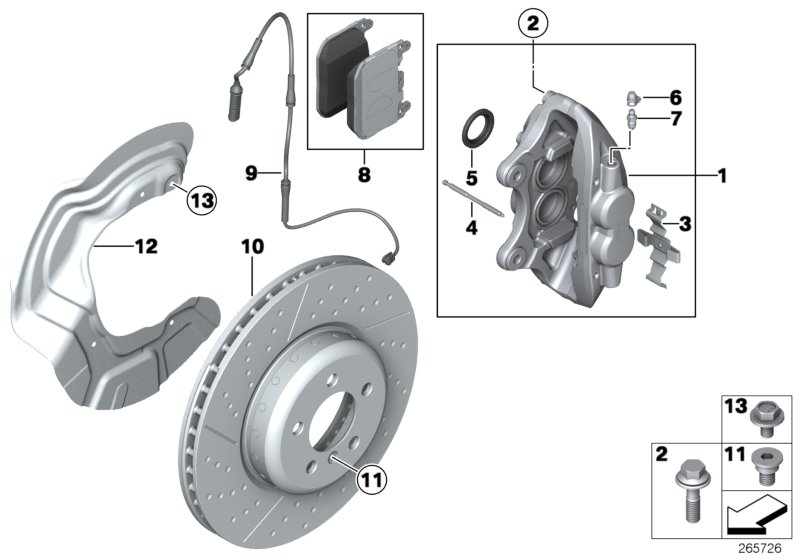 BMW 34116878882 - Set placute frana,frana disc www.parts5.com