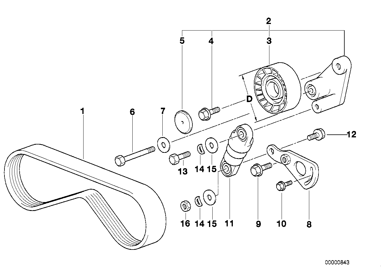 BMW 11287636376 - Ιμάντας poly-V www.parts5.com