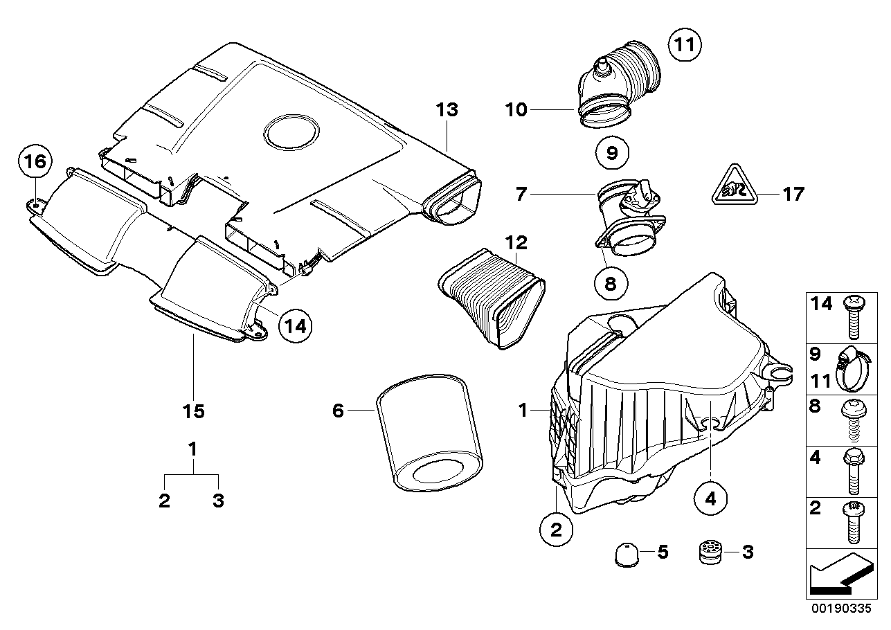 BMW 13 71 7 532 754 - Φίλτρο αέρα www.parts5.com