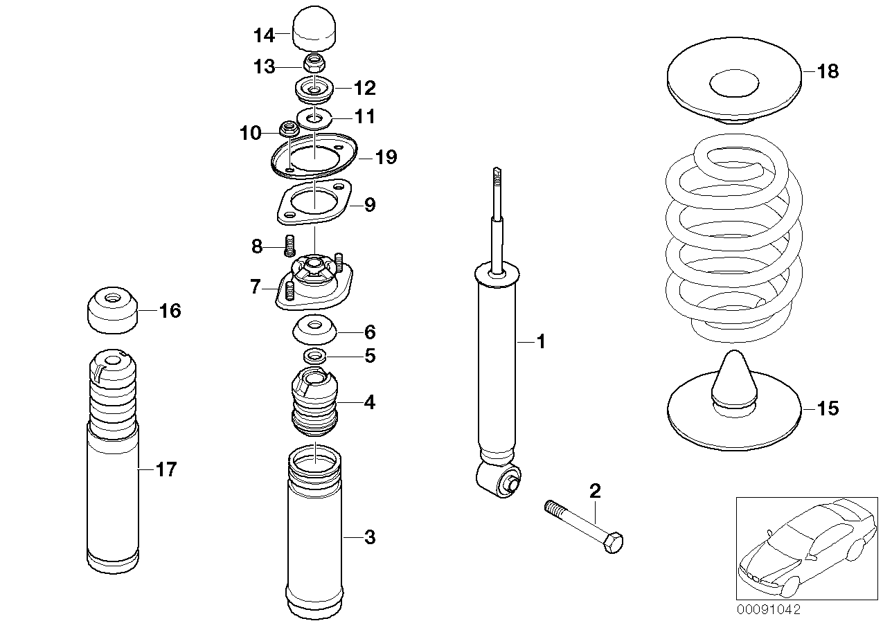 BMW 33 52 1 095 647 - Shock Absorber www.parts5.com