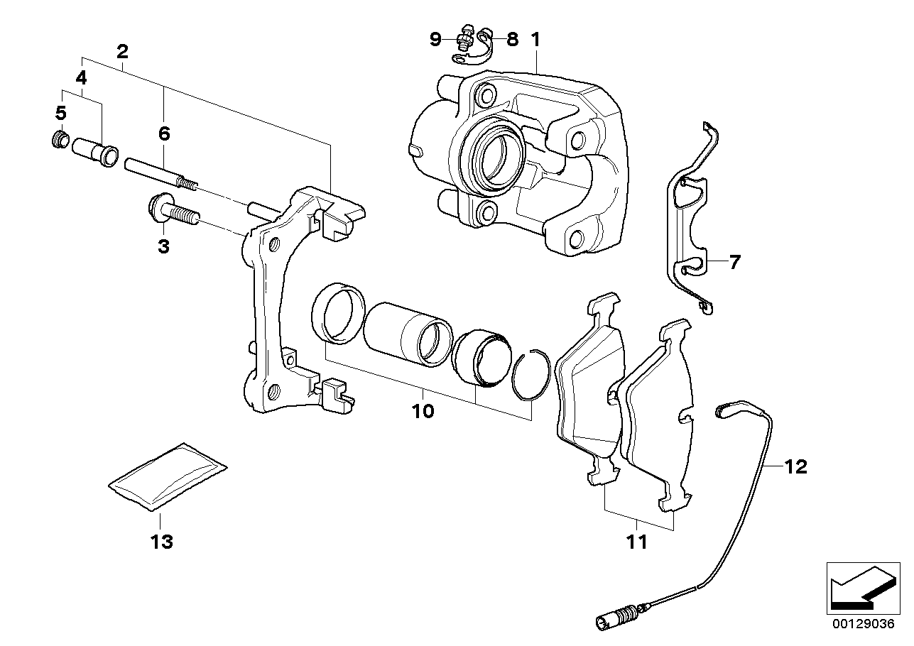 BMW 34213403241 - Тормозные колодки, дисковые, комплект www.parts5.com