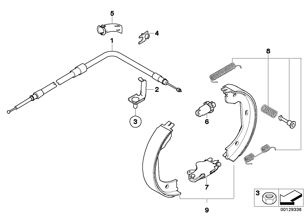 BMW 34410417558 - Accessory Kit, parking brake shoes parts5.com