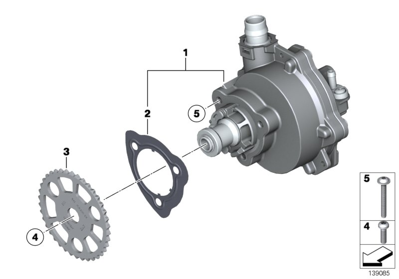 BMW 11 66 7 558 344 - Vacuum Pump, braking system www.parts5.com