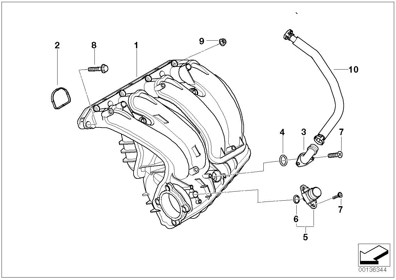 BMW 11 61 7 528 584 - Garnitura, galerie admisie www.parts5.com