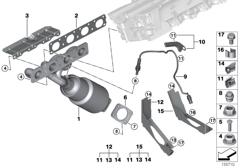 BMW 11787530287 - Sonda Lambda www.parts5.com