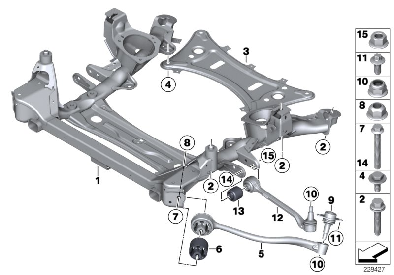 BMW 31 10 3 413 500 - Sada na opravy - řídicí páka www.parts5.com