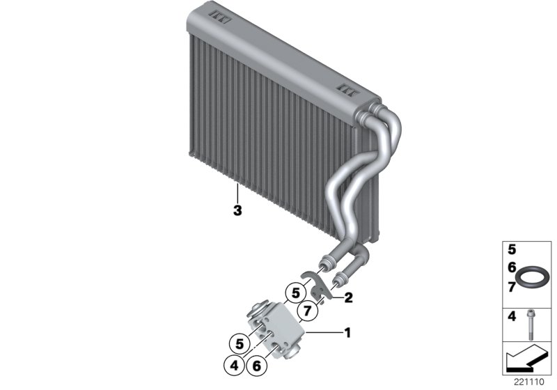 Alpina 64119290888 - Evaporator,aer conditionat www.parts5.com