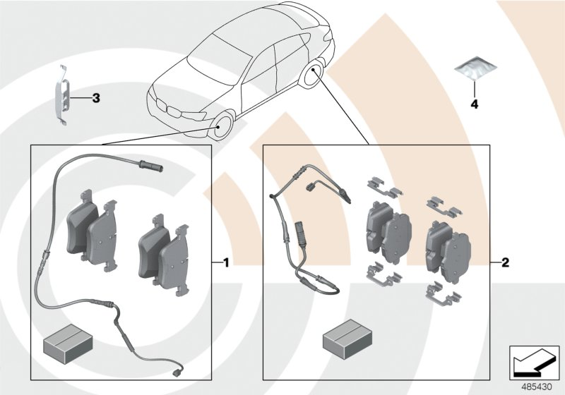 BMW 34 11 2 456 867 - Σετ τακάκια, δισκόφρενα www.parts5.com