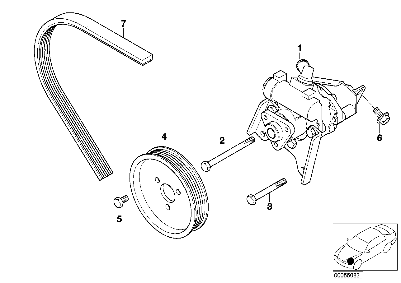 BMW 11 28 1 706 545 - Поликлиновой ремень www.parts5.com