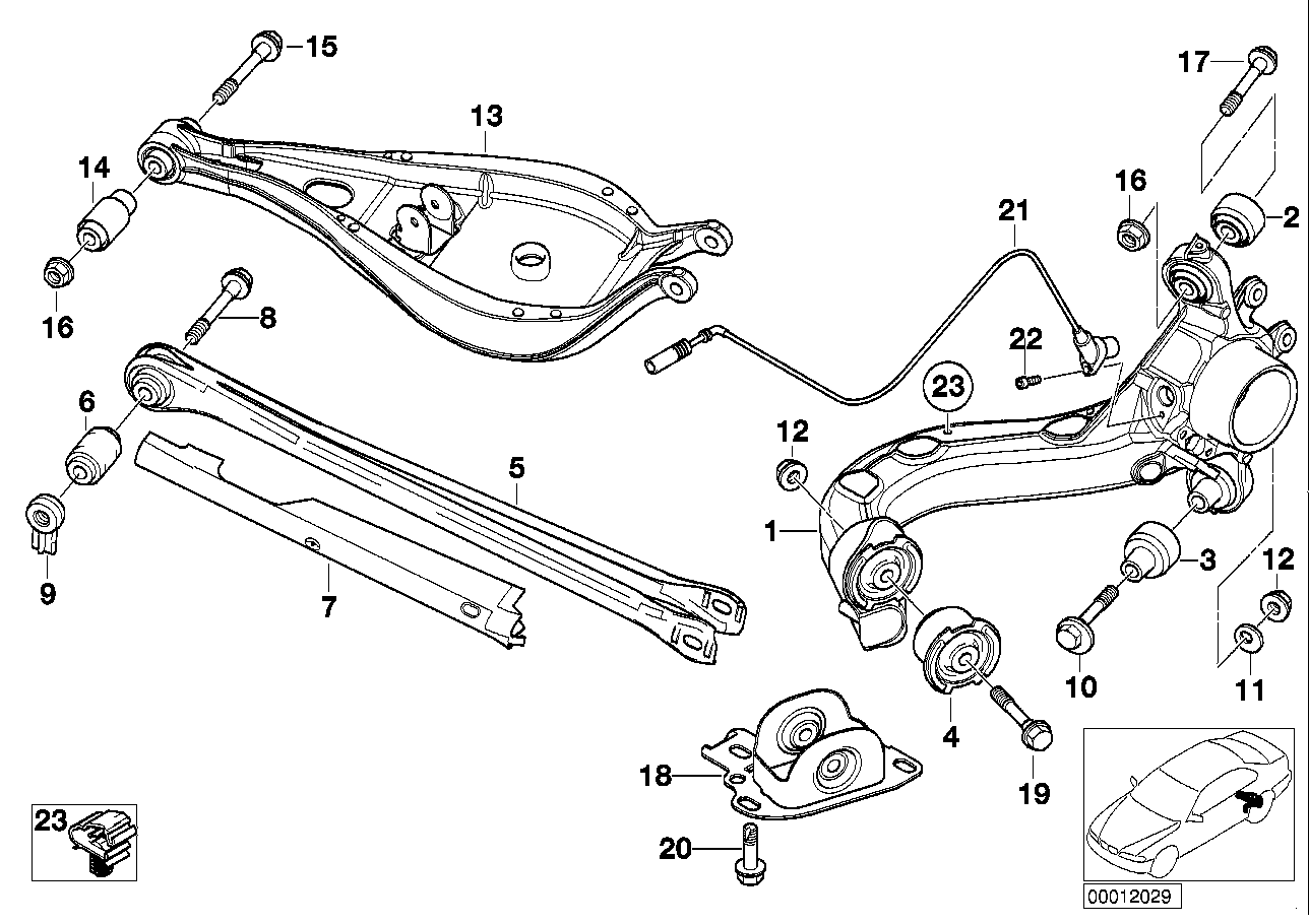 BMW 33326863853 - Repair Kit, steering knuckle parts5.com