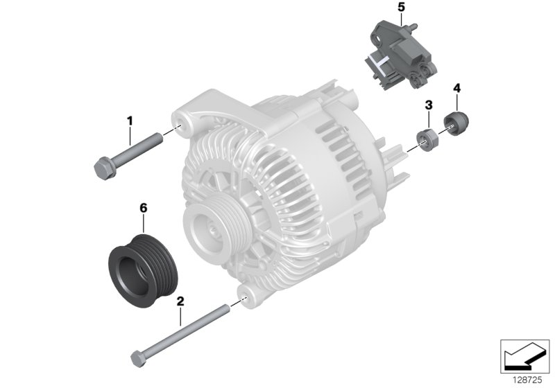 Mini 12317570152 - Remenica, alternator www.parts5.com