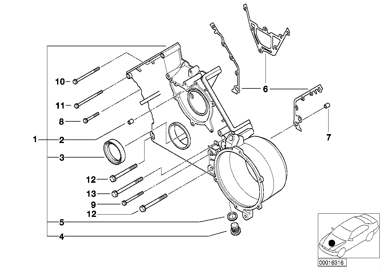 BMW 07 11 9 963 300 - Conta, yağ boşaltma tapası www.parts5.com