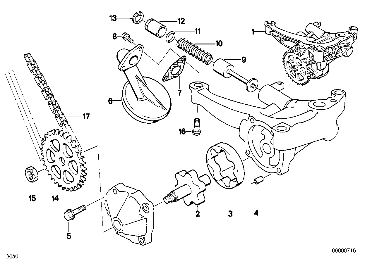 BMW 11 41 1 719 936 - Ketju, öljypumppu www.parts5.com