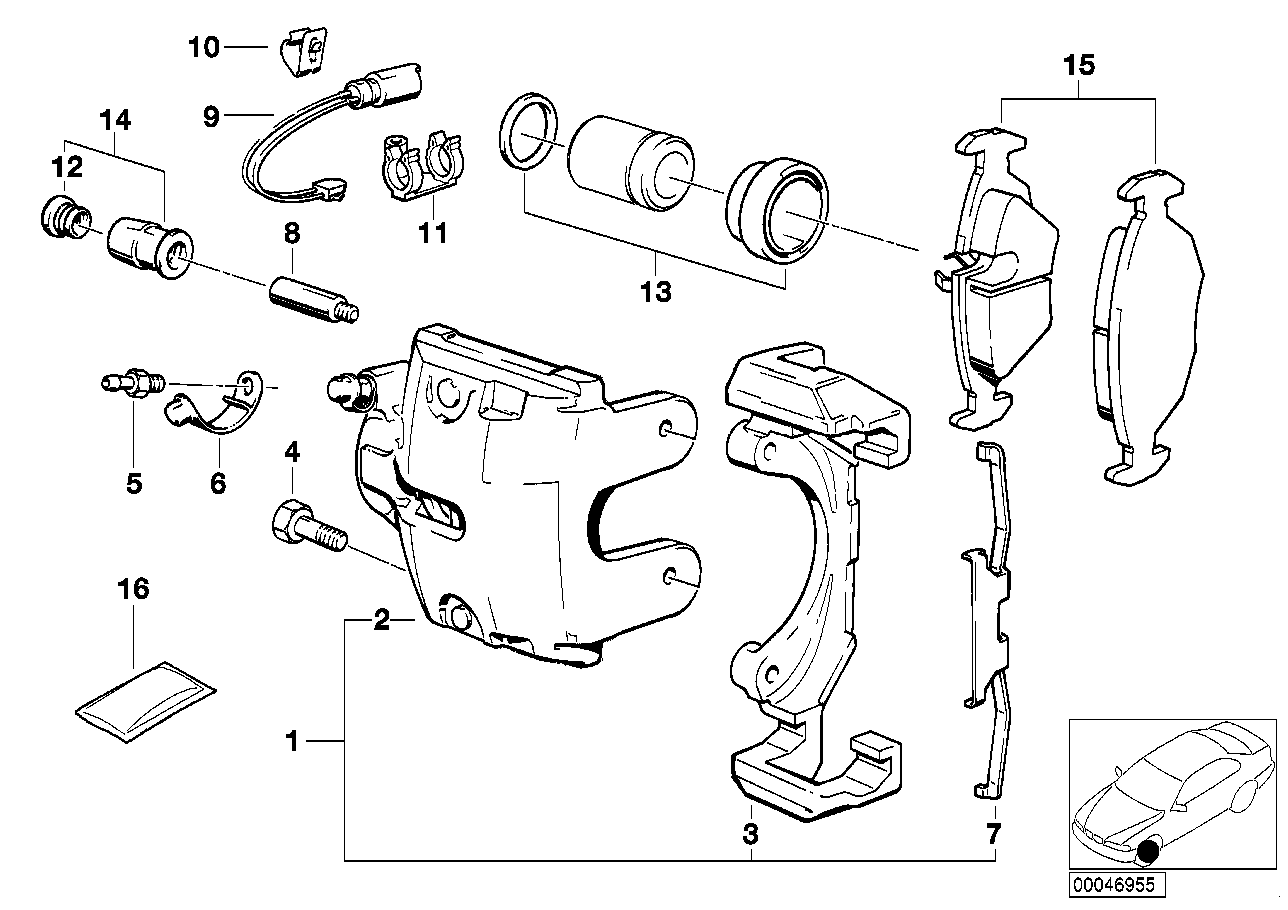 BMW 34111160367 - Brake Caliper parts5.com