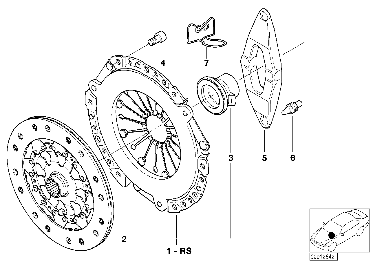 BMW 21 21 7 523 618 - Clutch Kit www.parts5.com