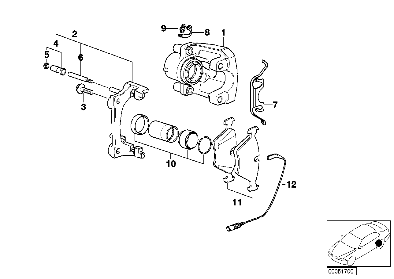 BMW 34216761239 - Brake Pad Set, disc brake parts5.com