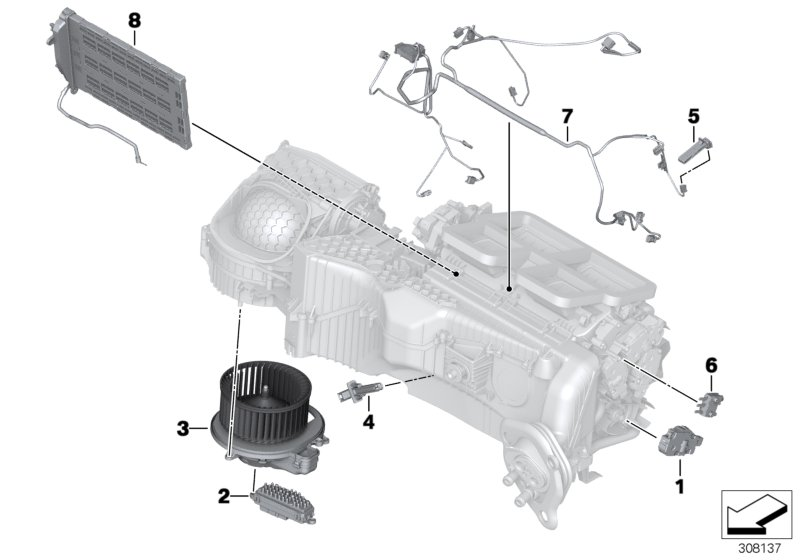 BMW 64 11 9 350 395 - Interior Blower www.parts5.com