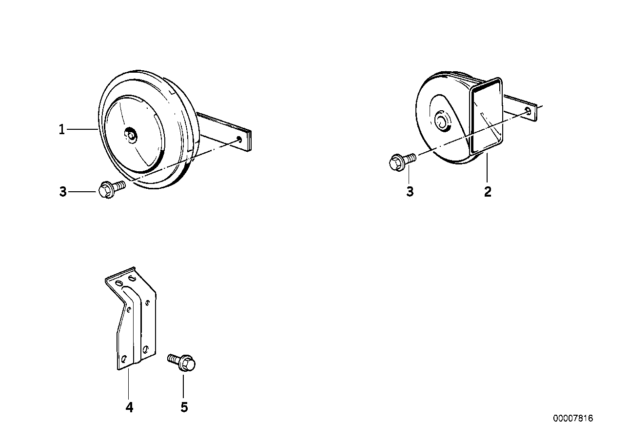 BMW 61 33 1 358 772 - Air Horn www.parts5.com